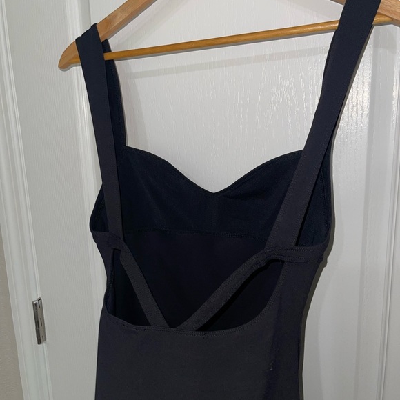 NEW INTIMATELY FREE PEOPLE Taking Sides Bodycon Slip Elegant Black Stretch Dress - Picture 6 of 8